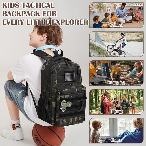 Kids Tactical Backpack Army Molle Bookbag Military Boys Backpack | for School, Outdoor, Camping in Saudi Arabia