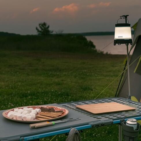 حاملات الأكواب والخطافات من كور | تناسب طاولة الطبخ والتخييم فليكس ريل الخارجية بطول 4 أقدام | محمولة للشاطئ، والنزهات، والساحات الخلفية، والشواء، والبوابة الخلفية، والفناء، والحفلات | تتضمن 4 حاملات أكواب و4 خطافات in Kuwait