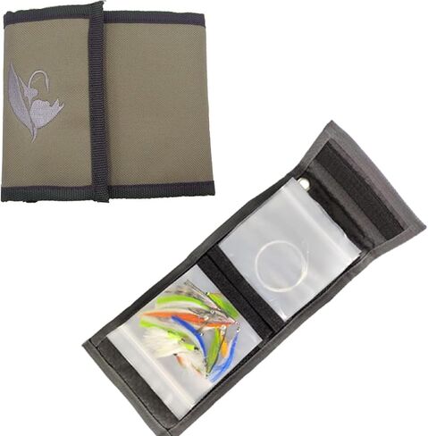Aventik 10 Pockets Fishing Tackle Binder LeaderTippet Line Leader Wallet | Leader Case Tippet Storage Fly Fishing Great for Pre-Tied Carp and Catfish Rigs in Kuwait