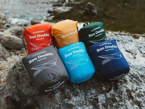 KAMMOK: Roo Double Hammock | Made from Strong & 100% Recycled Water Resistant Ripstop Fabric | Comfortable, Packable, Lightweight (Lifetime Adventure Grade Warranty), Ocean Print in Saudi Arabia