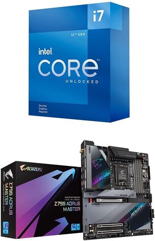Intel Core i7-12700KF + GIGABYTE Z790 AORUS MASTER Motherboard in Kuwait