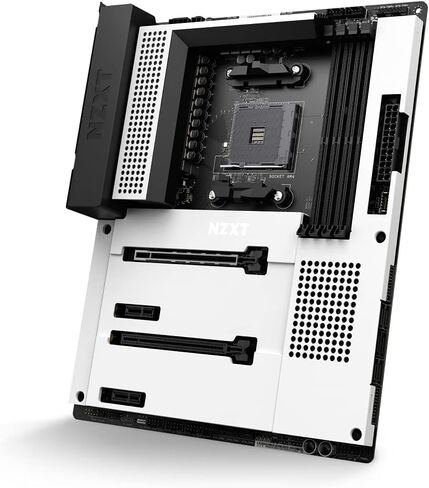 NZXT N7 B550 - N7-B55XT-B1 - مجموعة شرائح AMD B550 (تدعم وحدات المعالجة المركزية AMD مقبس AM4 Ryzen) - اللوحة الأم للألعاب ATX - درع الإدخال/الإخراج الخلفي المتكامل - اتصال WiFi 6 in Saudi Arabia