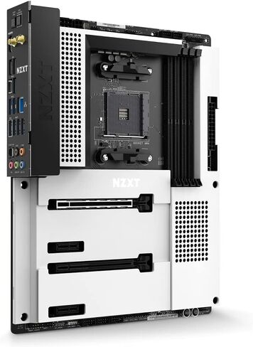 NZXT N7 B550 - N7-B55XT-B1 - مجموعة شرائح AMD B550 (تدعم وحدات المعالجة المركزية AMD مقبس AM4 Ryzen) - اللوحة الأم للألعاب ATX - درع الإدخال/الإخراج الخلفي المتكامل - اتصال WiFi 6 in Saudi Arabia