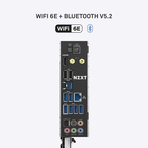 NZXT N7 B550 - N7-B55XT-B1 - مجموعة شرائح AMD B550 (تدعم وحدات المعالجة المركزية AMD مقبس AM4 Ryzen) - اللوحة الأم للألعاب ATX - درع الإدخال/الإخراج الخلفي المتكامل - اتصال WiFi 6 in Saudi Arabia