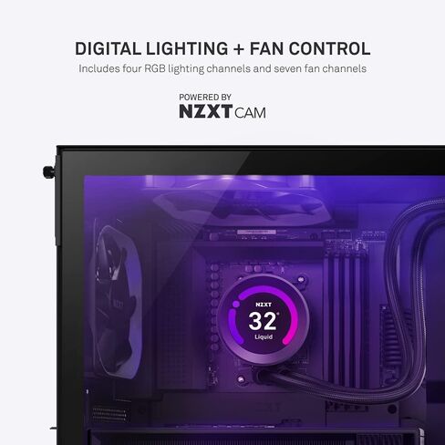 NZXT N7 B550 - N7-B55XT-B1 - مجموعة شرائح AMD B550 (تدعم وحدات المعالجة المركزية AMD مقبس AM4 Ryzen) - اللوحة الأم للألعاب ATX - درع الإدخال/الإخراج الخلفي المتكامل - اتصال WiFi 6 in Saudi Arabia