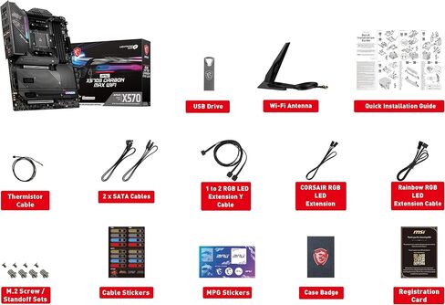 MSI MPG X570S CARBON MAX WIFI Gaming Motherboard (ATX, AMD, Socket AM4. DDR4, PCIe 4, CFX, M.2 Slots, Wi-Fi 6E) in Saudi Arabia