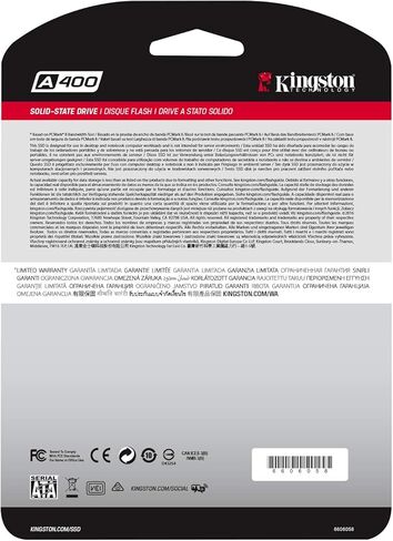 Kingston A400 120G Internal SSD M.2 2280 SA400M8/120G - Increase Performance in Kuwait