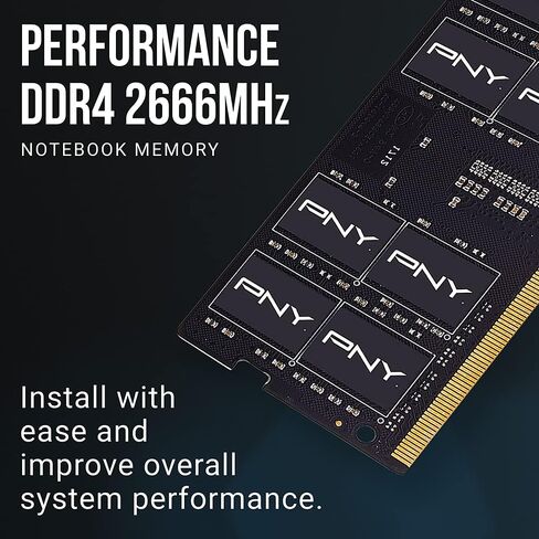 PNY Performance 8GB DDR4 2400MHz (PC4-19200) CL17 1.2V Notebook/Laptop (SODIMM) Computer Memory – MN8GSD42400 in Saudi Arabia