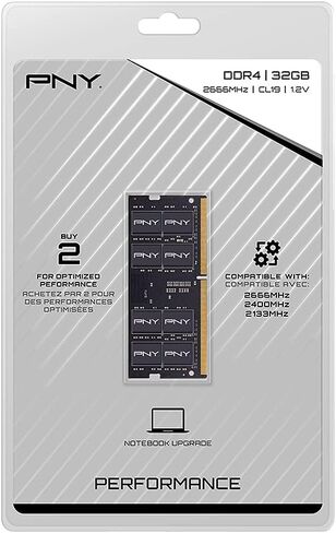 PNY Performance 8GB DDR4 2400MHz (PC4-19200) CL17 1.2V Notebook/Laptop (SODIMM) Computer Memory – MN8GSD42400 in Saudi Arabia