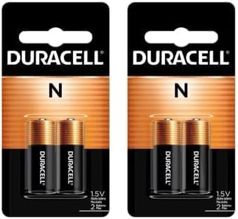 Duracell N 1.5V Alkaline Battery, 2 Count Pack, N 1.5 Volt Alkaline Battery, Long-Lasting for Medical Devices, Key Fobs, GPS Trackers, and More in Saudi Arabia