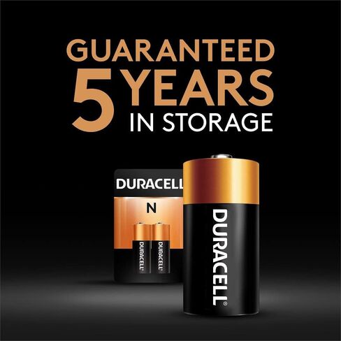 Duracell N 1.5V Alkaline Battery, 2 Count Pack, N 1.5 Volt Alkaline Battery, Long-Lasting for Medical Devices, Key Fobs, GPS Trackers, and More in Saudi Arabia