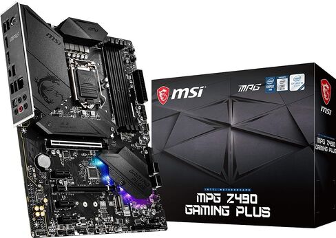 MSI MPG Z490 Gaming Plus Gaming Motherboard (ATX, 10th Gen Intel Core, LGA 1200 Socket, DDR4, CF, Dual M.2 Slots, USB 3.2 Gen 2, 2.5G LAN, DP/HDMI, Mystic Light RGB) in Saudi Arabia