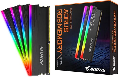 Gigabyte AORUS GP-ARS16G37 (RGB/ 16GB RAM Memory Kit (2x8GB)/ 3733MHz/ Supports AORUS Memory Boost/ RGB Fusion 2.0/ Selected Memory Ics/ 100% Sorted and Tested/ Memory) in Saudi Arabia