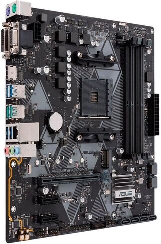 ASUS Prime B450M-A/CSM AMD AM4 (3rd/2nd/1st Gen Ryzen Micro-ATX commercial motherboard (1Gb LAN, ECC Memory, D-Sub/HDMI/DVI-D, TPM header, COM port, ASUS Control Center Express) in Kuwait