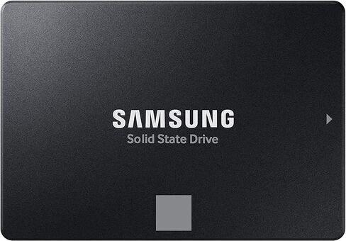 Samsung SSD 870 EVO SATA III 2.5 بوصة 1 تيرابايت، سرعات قراءة تصل إلى 560 ميجابايت/ثانية | محرك أقراص الحالة الصلبة الداخلي SATA، ترقية ذاكرة الكمبيوتر أو الكمبيوتر المحمول والتخزين لمحترفي تكنولوجيا المعلومات والمبدعين والمستخدمين اليومي (MZ-77E1T0B/AM) in Kuwait
