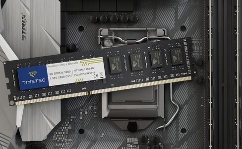 Timetec 4GB DDR3L / DDR3 1600MHz PC3L-12800 / PC3-12800 Non-ECC Unbuffered 1.35V / 1.5V CL11 2Rx8 Dual Rank 240 Pin UDIMM Desktop PC Computer Memory RAM Module Upgrade (4GB) in Kuwait