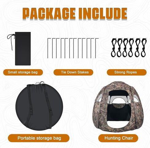 1-3 Person Hunting Blinds, 300 Degree See Through Pop up Ground Blinds for Deer Turkey Duck Hunting, Bow Hunting Accessories, Double Side Zipper Window in Saudi Arabia