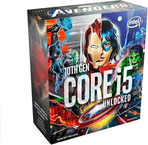 Intel® Core™ i5-10600K Desktop Processorfeaturing Marvel's Avengers Collector's Edition Packaging 6 Cores up to 4.8 GHz Unlocked LGA1200 (Intel® 400 Series chipset) 125W in Saudi Arabia
