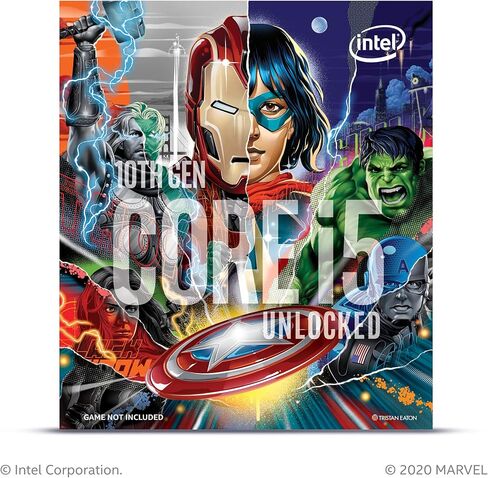 Intel® Core™ i5-10600K Desktop Processorfeaturing Marvel's Avengers Collector's Edition Packaging 6 Cores up to 4.8 GHz Unlocked LGA1200 (Intel® 400 Series chipset) 125W in Saudi Arabia