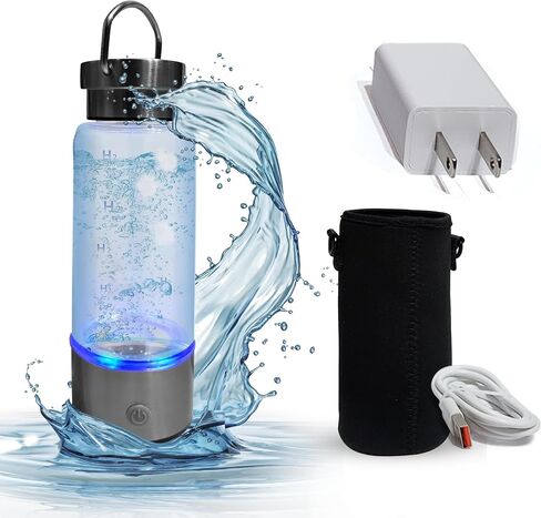 مياه الهيدروجين المتقدمة من HydroBottle مع مقياس TDS، وخطاف متين، وغطاء واقٍ - ترطيب معزز أثناء التنقل in Saudi Arabia