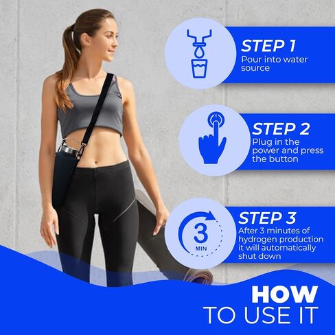 مياه الهيدروجين المتقدمة من HydroBottle مع مقياس TDS، وخطاف متين، وغطاء واقٍ - ترطيب معزز أثناء التنقل in Saudi Arabia