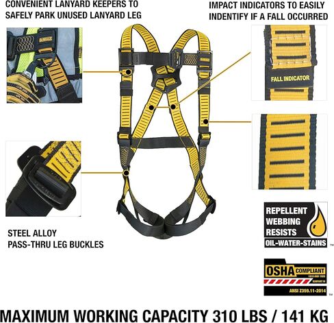 DEWALT 5-Point Fall Protection Harness in Saudi Arabia