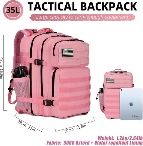 35L Military Tactical Backpack with Molle System for Women Men Assault Pack Daypacks for Gym Outdoor Backpacks (Neopard) in Saudi Arabia