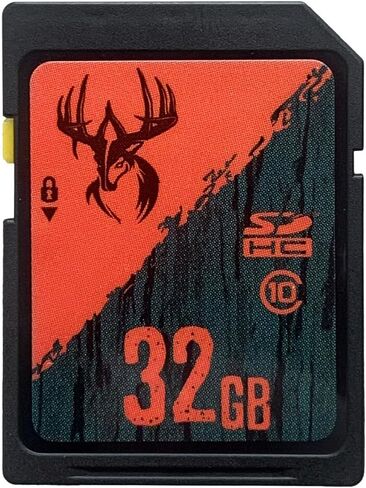 بطاقة ذاكرة SD من Wildgame Innovations سعة 32 جيجابايت وسرعة 10 ميجابايت/ثانية فئة 10 SD متوافقة مع معظم الكاميرات والأجهزة المتوافقة مع SD in Kuwait
