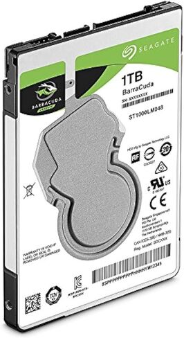 Seagate BarraCuda 5TB Internal Hard Drive HDD – 2.5 Inch SATA 6Gb/s 5400 RPM 128MB Cache for Computer Desktop PC (ST5000LM000) in Saudi Arabia