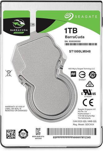 Seagate BarraCuda 5TB Internal Hard Drive HDD – 2.5 Inch SATA 6Gb/s 5400 RPM 128MB Cache for Computer Desktop PC (ST5000LM000) in Saudi Arabia
