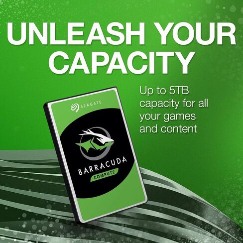 Seagate BarraCuda 5TB Internal Hard Drive HDD – 2.5 Inch SATA 6Gb/s 5400 RPM 128MB Cache for Computer Desktop PC (ST5000LM000) in Saudi Arabia