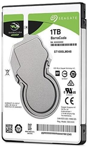 Seagate BarraCuda 5TB Internal Hard Drive HDD – 2.5 Inch SATA 6Gb/s 5400 RPM 128MB Cache for Computer Desktop PC (ST5000LM000) in Saudi Arabia
