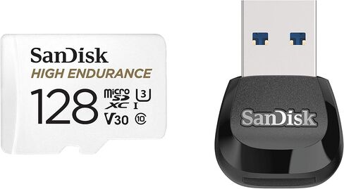 SanDisk 32GB High Endurance Video MicroSDHC Card with Adapter for Dash Cam and Home Monitoring Systems - C10, U3, V30, 4K UHD, Micro SD Card - SDSQQNR-032G-GN6IA in Kuwait