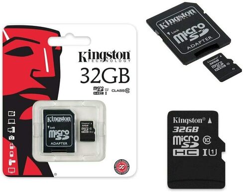 كينجستون كانفاس جو بطاقة ذاكرة microSDXC سعة 64 جيجا بايت فئة 10 microSD الفئة UHS-I 90MB/s R مع محول (SDCG2/64GB) in Kuwait