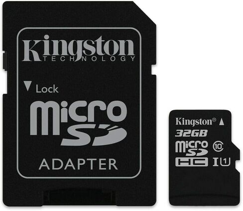 كينجستون كانفاس جو بطاقة ذاكرة microSDXC سعة 64 جيجا بايت فئة 10 microSD الفئة UHS-I 90MB/s R مع محول (SDCG2/64GB) in Kuwait