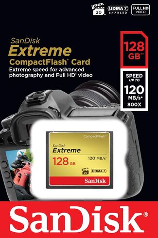 SANDISK 32GB Extreme CompactFlash Memory Card UDMA 7 Speed Up To 120MB/s - SDCFXSB-032G-G46 in Saudi Arabia