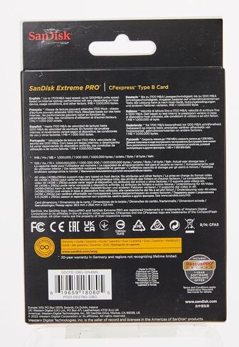 SANDISK 512GB Extreme PRO CFexpress Card Type B - SDCFE-512G-GN4NN in Kuwait