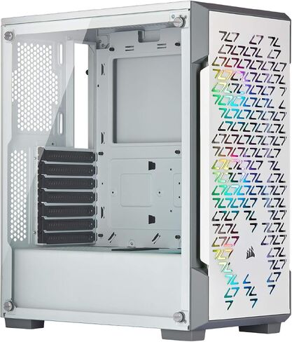 حافظة ذكية من Corsair Icue 220T RGB Airflow من الزجاج المقسى في منتصف البرج in Kuwait