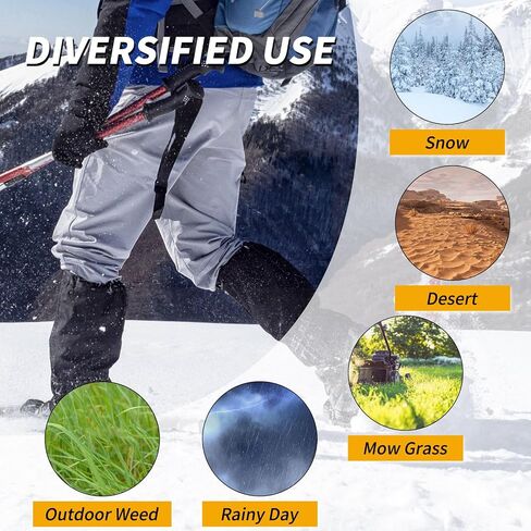 Leg Gaiters 100% Waterproof Adjustable Shoe Snow Boot Guard Gators for Hiking Shoe Cover Hunting Snowshoeing Climbing Walking for Women Men in Saudi Arabia