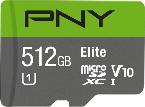 PNY Elite 512GB MicroSDXC Card, Up to 90MB/S – (P-SDU512U190EL-GE) in Kuwait