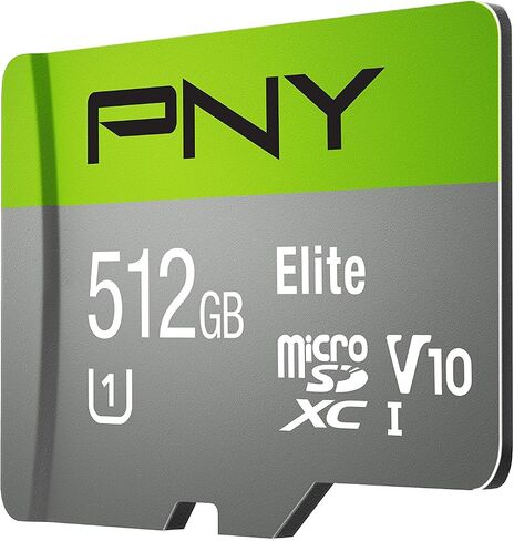PNY Elite 512GB MicroSDXC Card, Up to 90MB/S – (P-SDU512U190EL-GE) in Kuwait