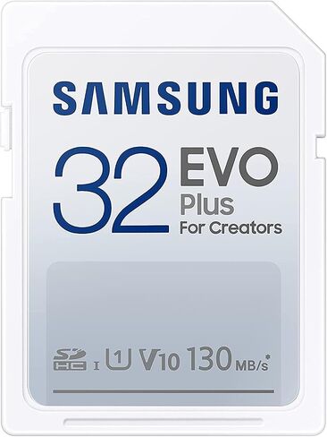SAMSUNG EVO Plus SDXC 32GB Full Size SD Memory Card w/ Adapter, UHS-I U3, Supports 4K Video, Storage Expansion for DSLR, Mirrorless Camera, PC, MB-SC32H/AM in Saudi Arabia