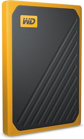 WD 500GB My Passport Go SSD Amber Portable External Storage, USB 3.0 - WDBMCG5000AYT-WESN in Saudi Arabia