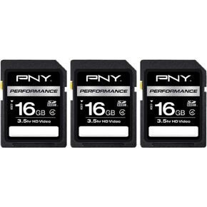 PNY 16GB 2-Pack Performance Class 4 SD Card – (P-SDHC16G4X2-GE)