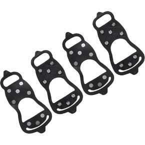 PATIKIL Ice Cleats, Snow Traction Cleat Anti Slip 8-Studs Silicone Crampons Gripper Spikes Claw for Shoes and Boots