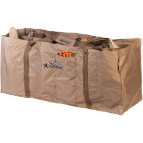Rig'Em Right Waterfowl 12-Slot Full Body Duck Decoy Bag with Padded Adjustable Shoulder Straps, Cushioned Side-Panels and More - Holds 12 Large Full Body Duck Decoys