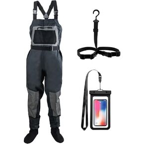 Goture Stockingfoot Fishing Chest Wader, 100% Waterproof Fishing Chest Wader for Men Women, Ultra Lightweight Hunting Wader