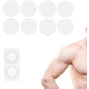 200 Pieces Men Nipple Cover Patch, Anti Chafing Nip Protector Adhesive for Runners Sports Gym, Prevent Joggers Nip Stickers, Stops Nipple Chafing During Sport White