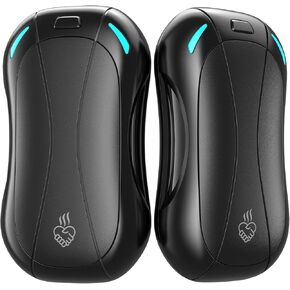 2 Pack Hand Warmers Rechargeable 5200mAh,FANDLISS Electric Hot Hands Hand Warmers,Quick Heating Pocket Heater Reusable Hand Warmer for Outdoor Working/Camping/Golf/Pain Relief,Gifts for Men/Women