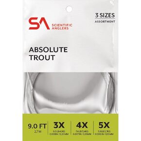 Scientific Anglers Absolute Trout Leader Assortment - 9 FT 3X-5X